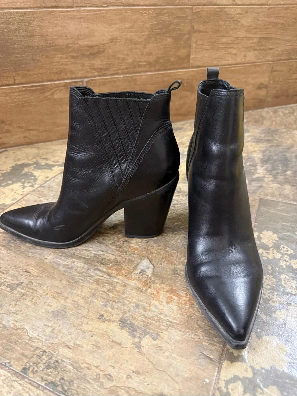 Marc Fisher Black Women's Pointed Toe Ankle Boots